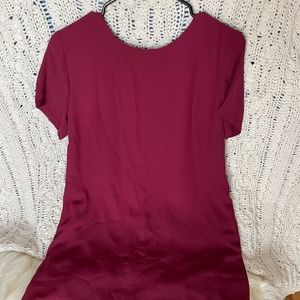 Casual maroon dress